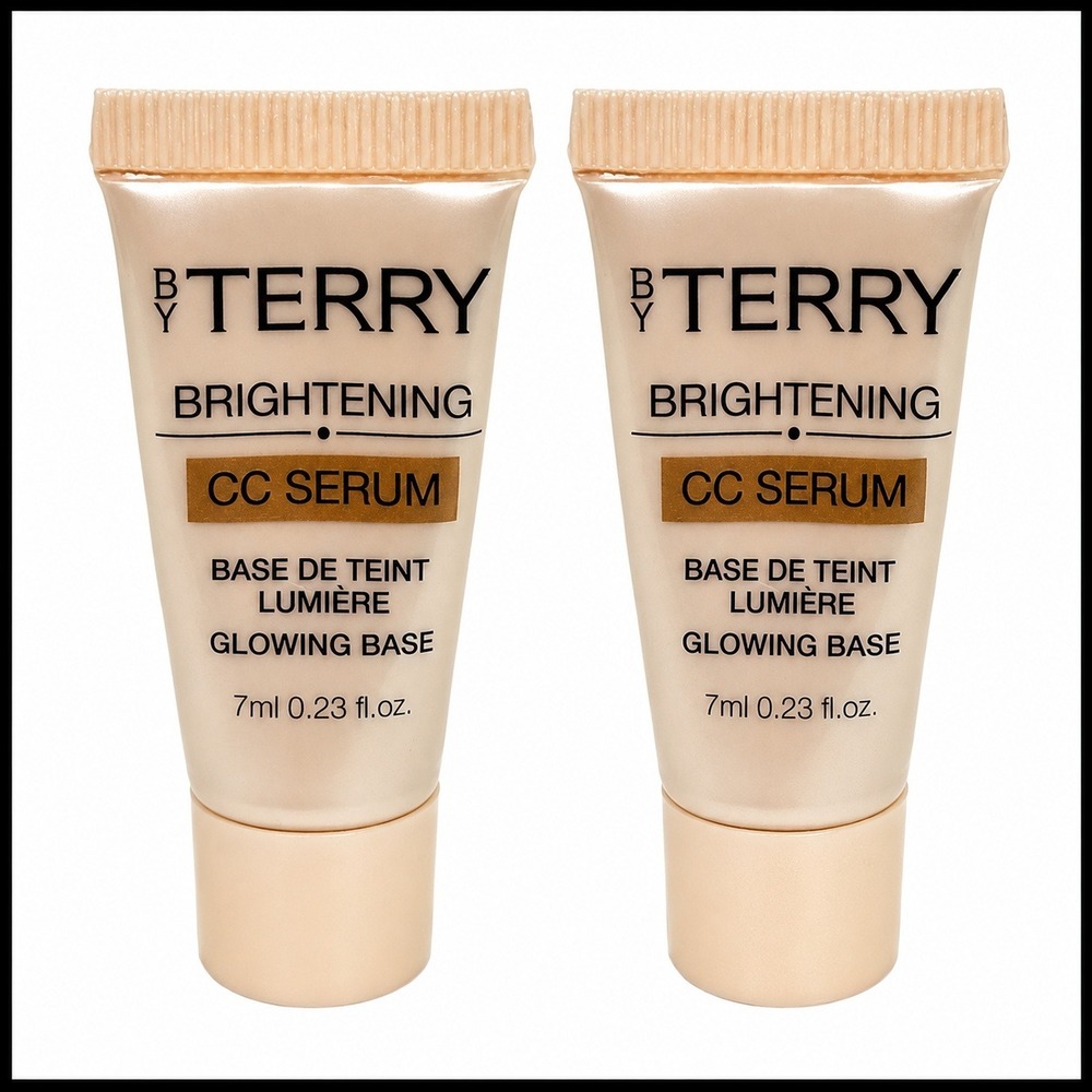2 x By TERRY Brightening CC‎ SERUM Glowing Base No 4 Sunny Flash 7ml / 0.23oz